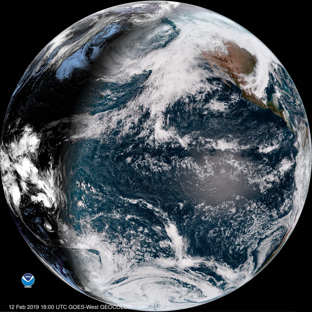 First Full Disk Image from GOES-17 as GOES West